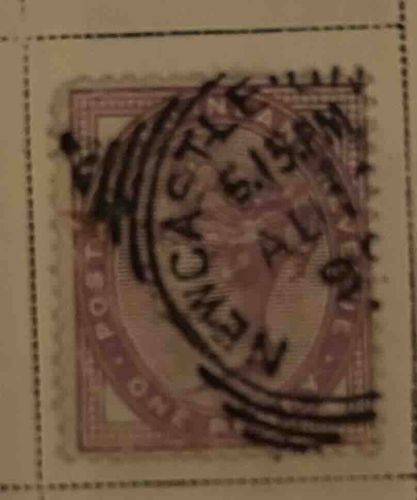 Edward VII 'New Castle Staffs' Postmark Stamp