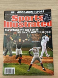 Sports Illustrated Magazine, November 5, 2012, San Francisco Giants World Series Win