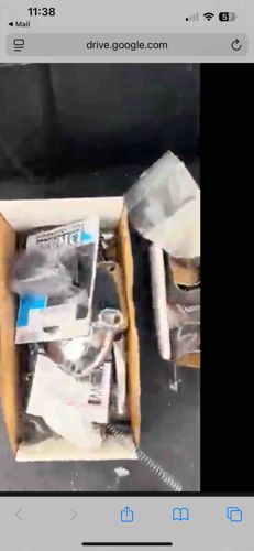 Assorted Hardware and Small Parts in Cardboard Box