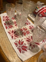 Set of Pressed Glass Goblets