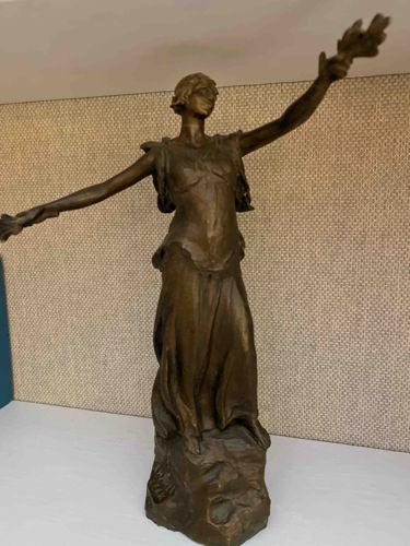 Art Nouveau Allegorical Female Figural Sculpture