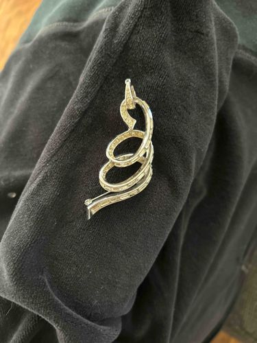 Art Deco Style Rhinestone Brooch