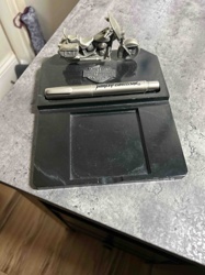 Harley-Davidson Motorcycle Pen Holder with Miniature Motorcycle