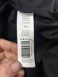 Black Cotton-Elastane Sweatshirt (Made in Turkey)