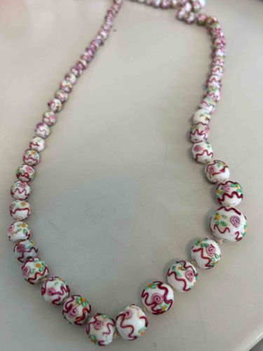 Venetian Millefiori Glass Bead Necklace