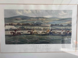 Punchestown Conyngham Cup 1870 'The Finish' Racing Print