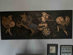 Ancient Greek/Roman Themed Metal Wall Art Plaque