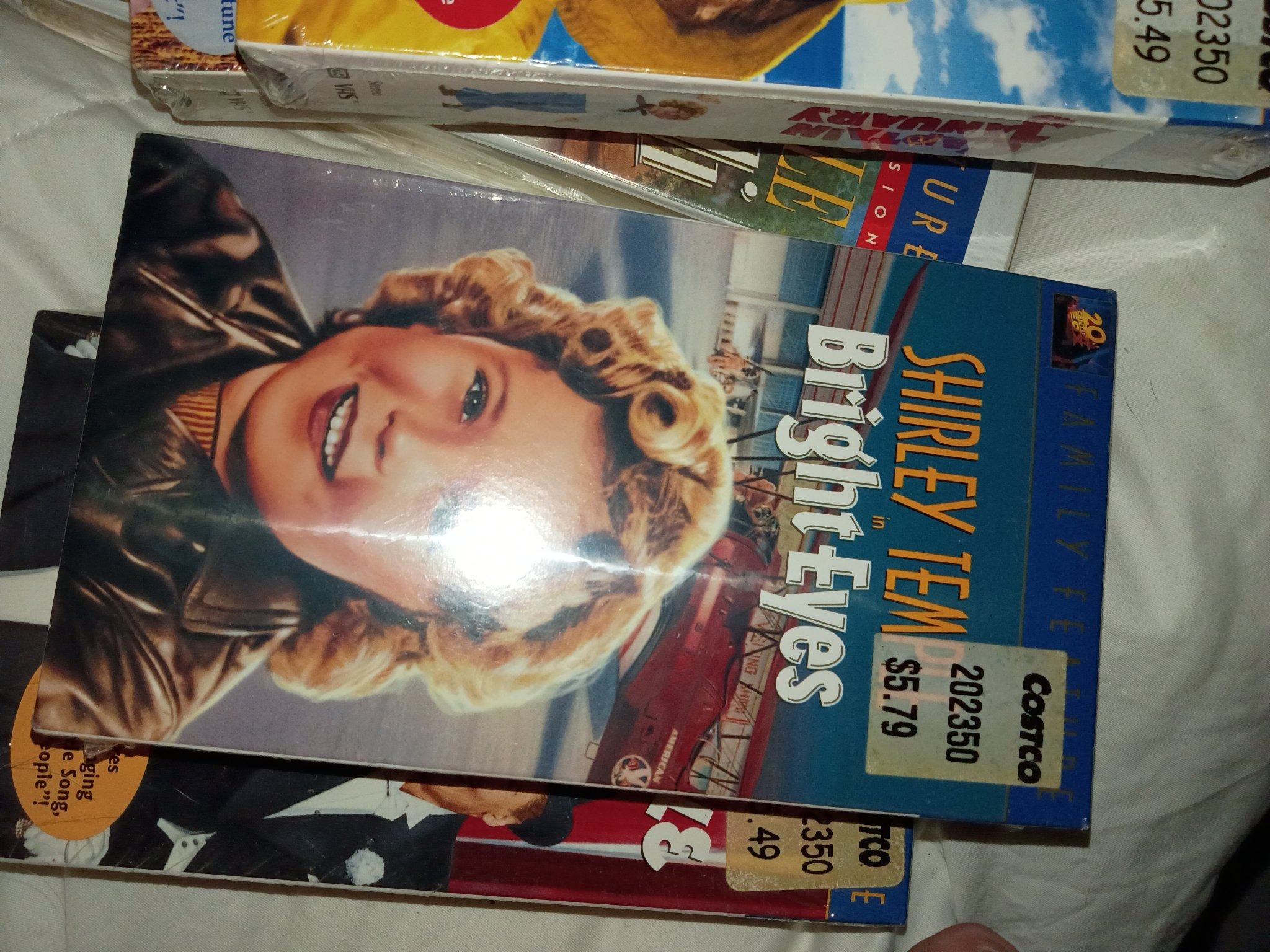 Submitted photo of Shirley Temple Bright Eyes VHS tape (unverified)