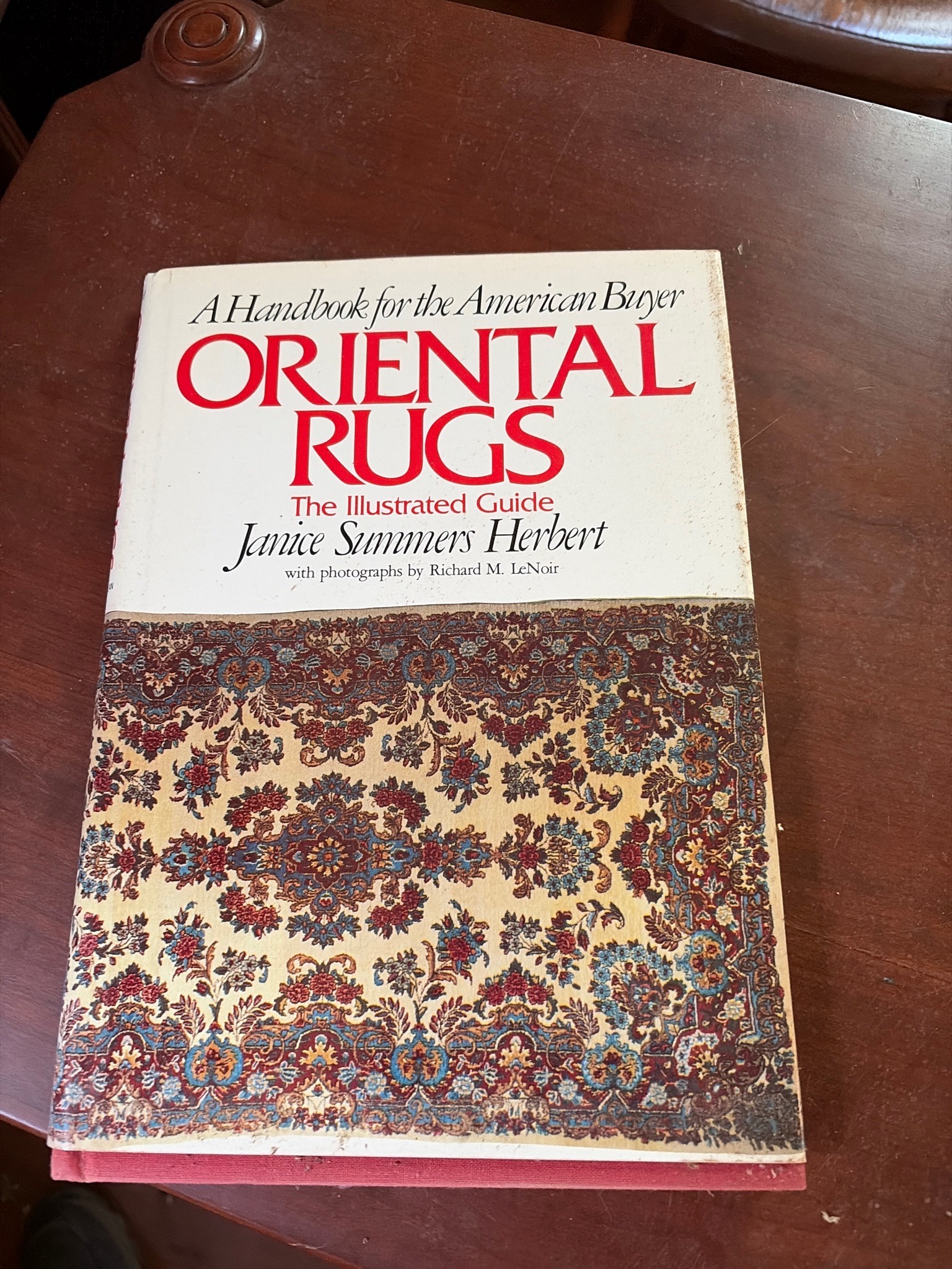 Submitted photo of Hardcover Book titled 'Oriental Rugs: The Illustrated Guide'