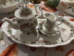 Brambly Hedge Miniature Tea Set with Tray (Autumn/Fall Theme)