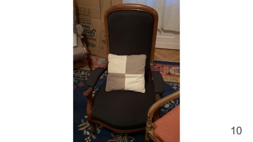 Louis Philippe Style Bergère Accent Chair