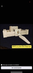 Miniature Medieval Castle Section Model