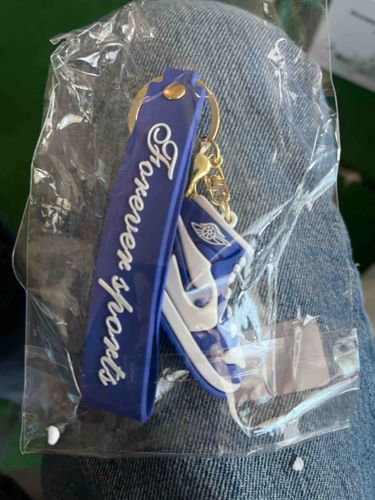 Air Jordan 1 Shoe Keychain with 'Forever Sports' Strap