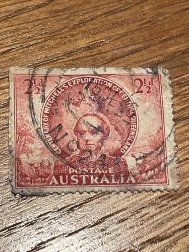 Australia 2 1/2d Centenary of Mitchell's Exploration of Central Queensland Postage Stamp