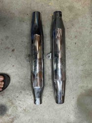 Motorcycle Exhaust Mufflers (Pair)