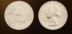 2021 United States 'Crossing the Delaware' Quarter Dollar