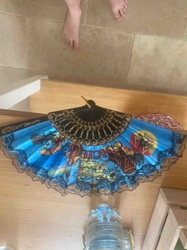 Sicilian Souvenir Hand Fan