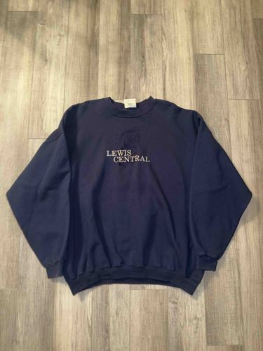 Lewis Central Embroidered Dark Blue Sweatshirt