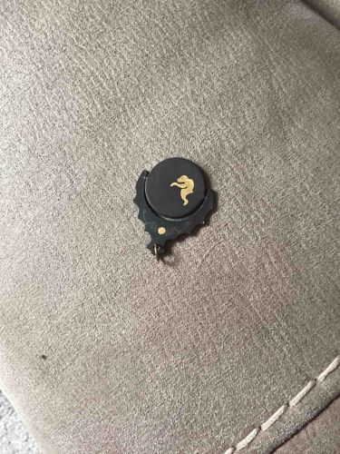 Black and Gold Genie Silhouette Spinning Top