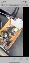 Mixed Hardware and Miscellaneous Small Parts in a Cardboard Box