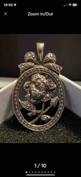 Marcasite Rose Pendant