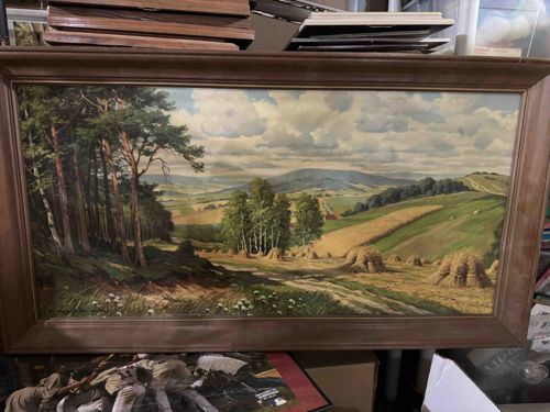 Autumn Landscape Print by Georg Janny or Similar Artist