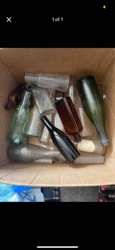 Mixed Assortment of Antique and Vintage Glass Bottles