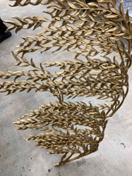 Gilt Metal Laurel Leaf Motif Sculpture or Element