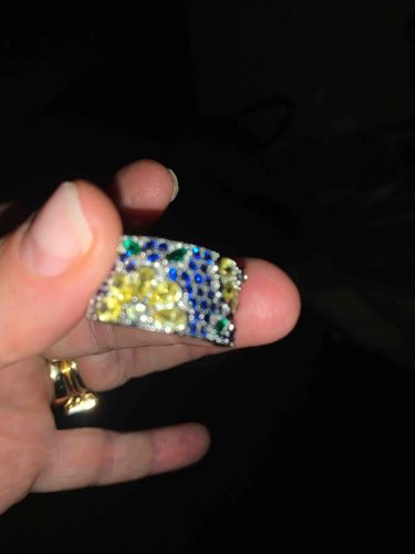 Multi-Gemstone Statement Ring or Brooch