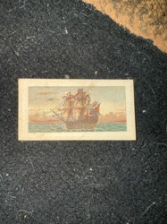 Vintage Galleon Ship Art Print Card