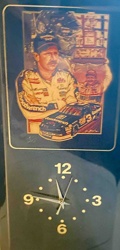Dale Earnhardt Sr. NASCAR Themed Wall Clock with Christmas Music