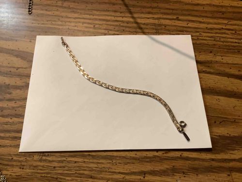 Gold Bismark Link Chain Bracelet