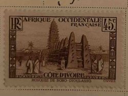 Ivory Coast French West Africa 'Mosquee de Bobo-Dioulasso' Stamp
