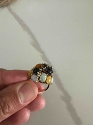 Multi-Stone Cabochon Cluster Ring