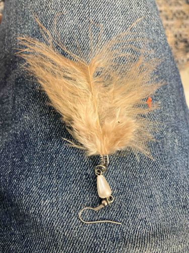 Feather and Pearl Earring