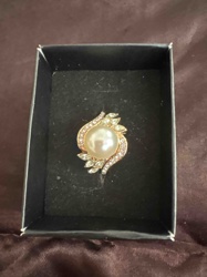 Fashion Pearl and Multi-Stone Ring