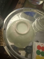 Iridescent Fluted Glass Bowl