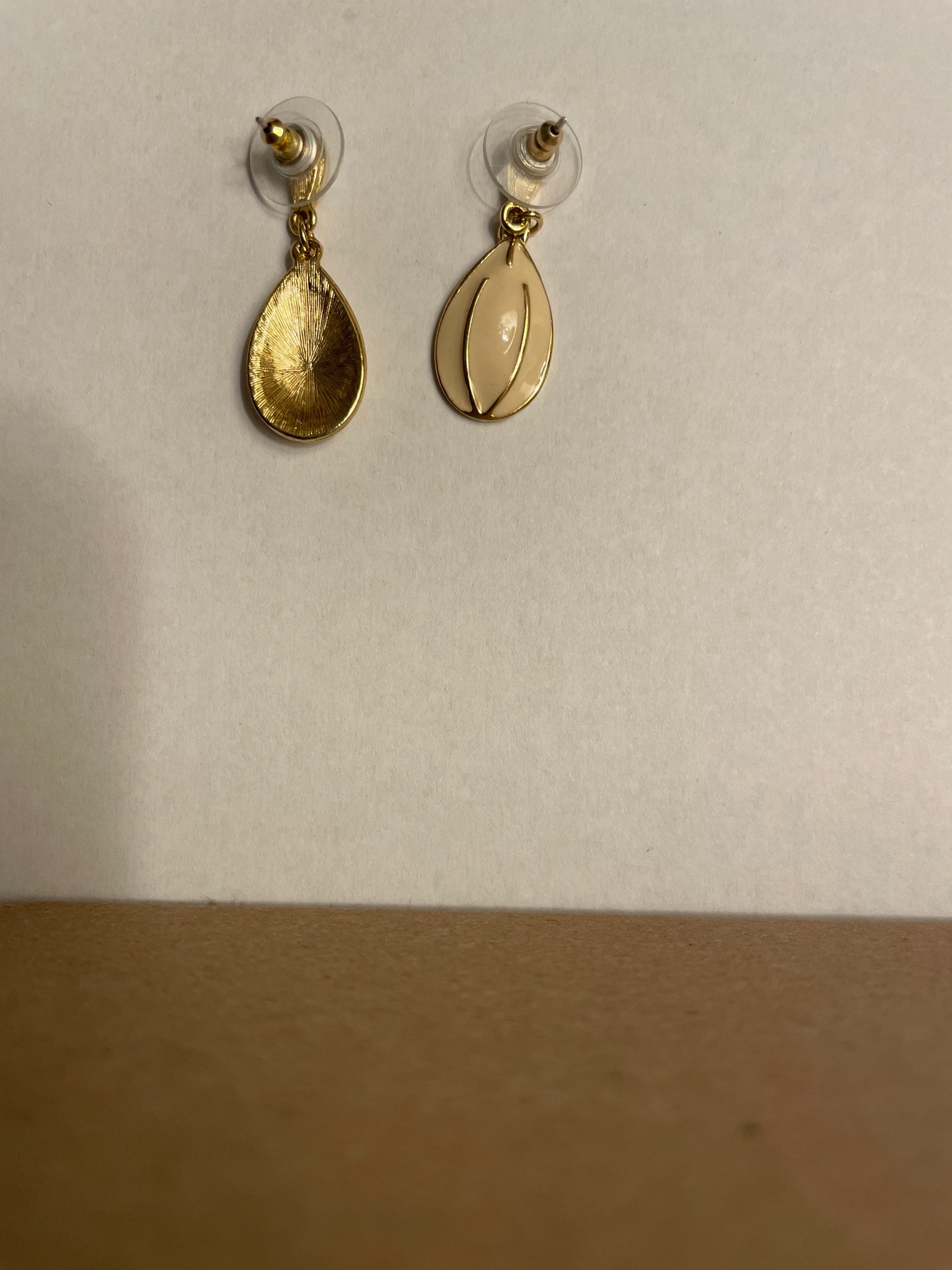 Submitted photo of Enamel and gold-tone drop earrings