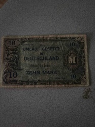 Allied Military Mark (AMM) 10 Mark Note