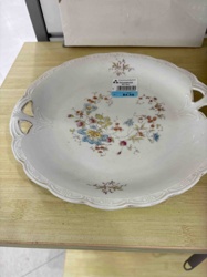 Floral Handled Serving Dish