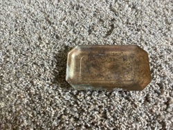 Small Octagonal Patinated Metal Tray