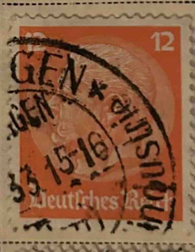 Used German Stamp, Deutsches Reich 12 Reichspfennig
