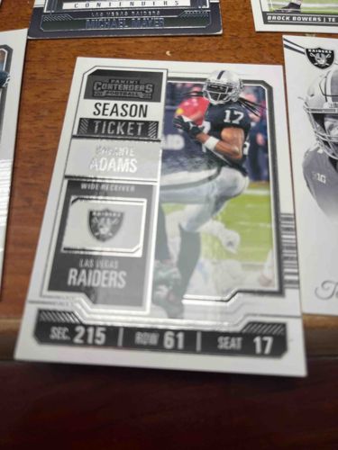 2022 Panini Contenders Football Davante Adams 'Season Ticket' Trading Card