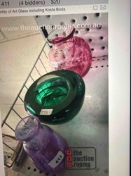 Lot of Assorted Art Glass Vases, including Kosta Boda