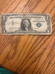 United States One Dollar Silver Certificate