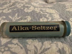 Vintage Alka-Seltzer Glass Tablet Dispenser