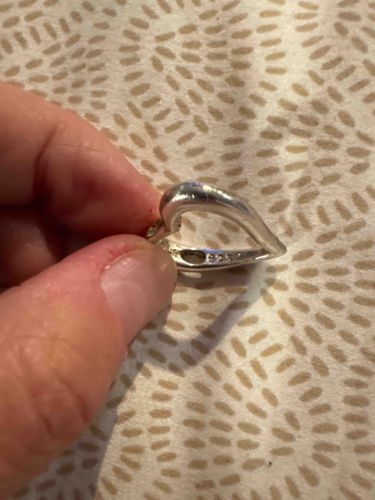 Sterling Silver Open Heart Pendant