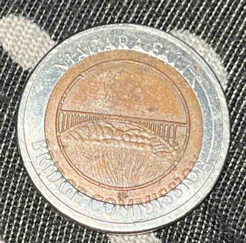 Niagara Falls Bridge Commission Bimetallic Toll Token