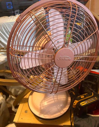 Sunbeam Rose Gold Tabletop Fan