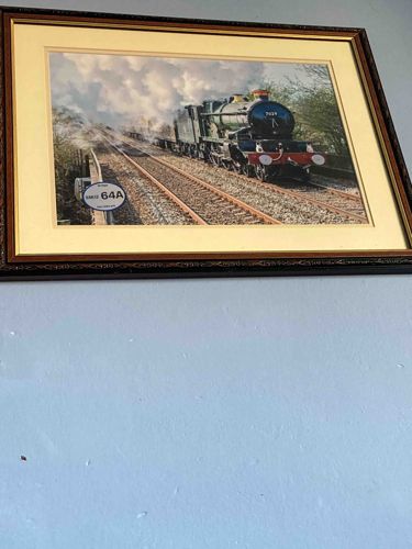 Framed Locomotive Print '7029' (Clun Castle)